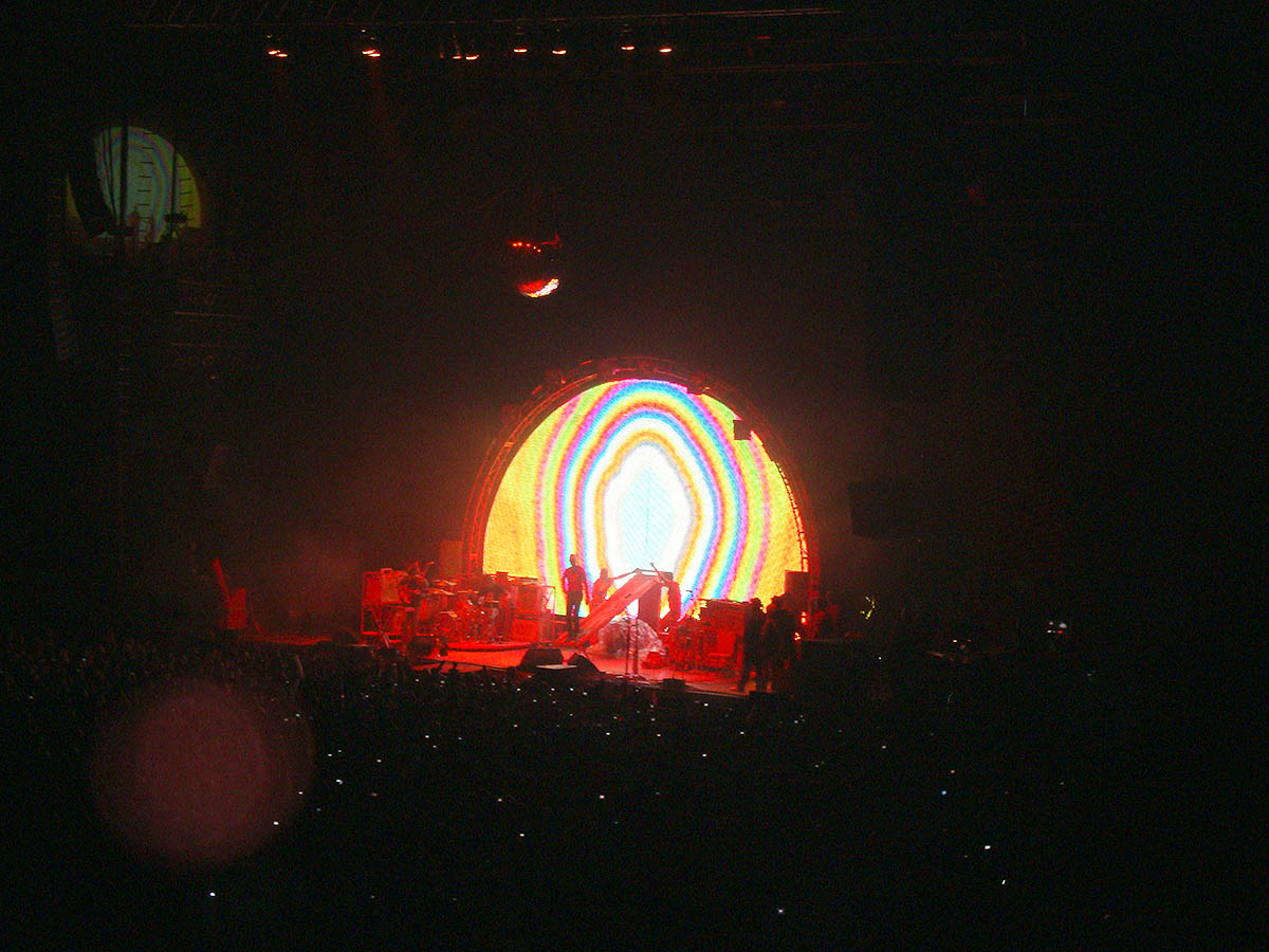 The Flaming Lips en concierto.