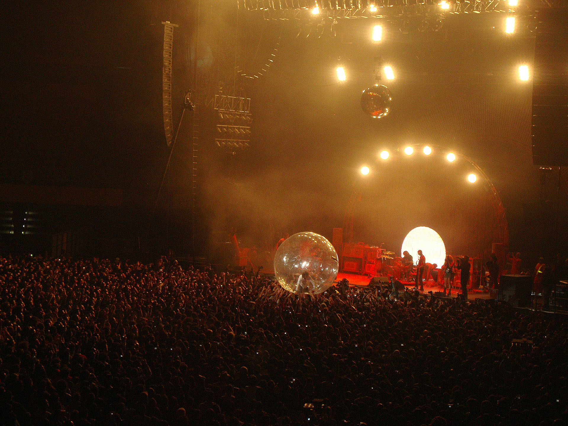 The Flaming Lips en concierto.