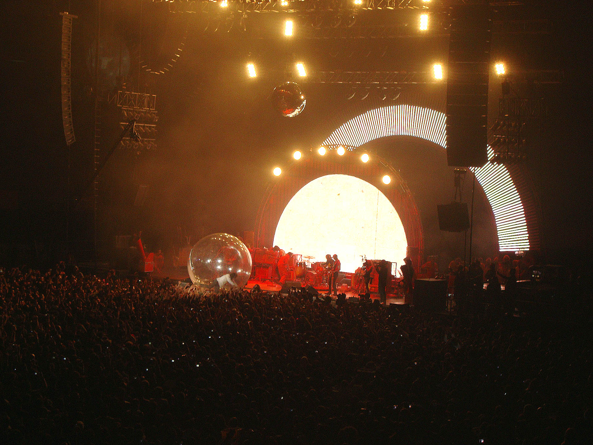 The Flaming Lips en concierto.