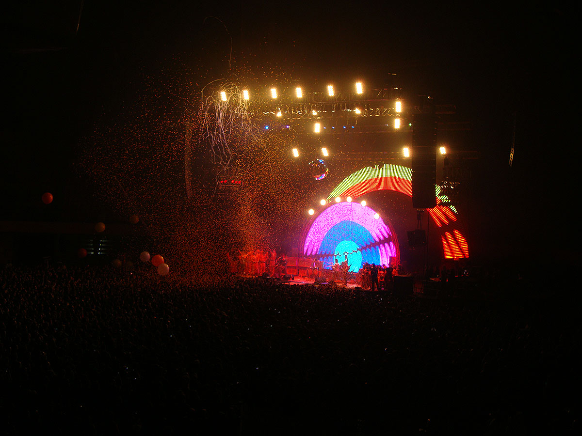 The Flaming Lips en concierto.